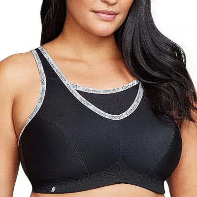 Glamorise No-bounce Camisole Sports Wirefree Bra-1066 In Black