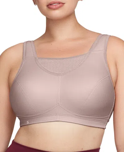 Glamorise Women's Plus Size Sport Elite Performance Camisole Bra 1067 In Rose Tan