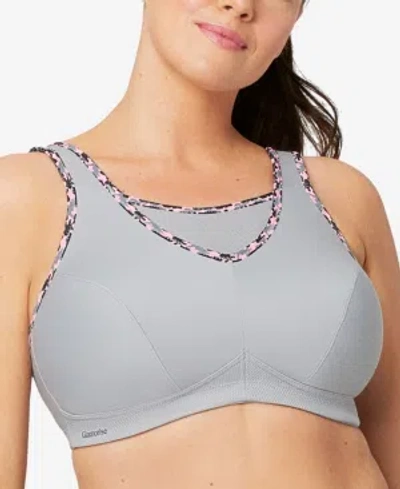 Glamorise Women's Plus Size Sport No-bounce Camisole Bra 1066 In Soft Gray