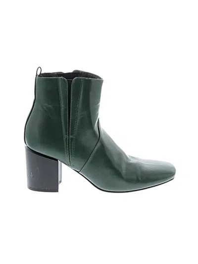Pre-owned Glamorous Ankle Boots In Green