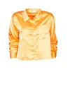 Glamorous Camicia Satin Arancio In Arancione