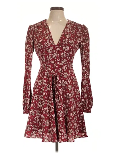 Pre-owned Glamorous Casual Dress In Burgundy