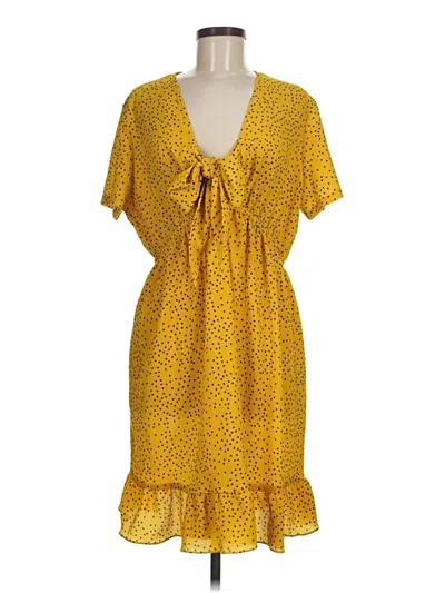 Pre-owned Glamorous Casual Dress In Yellow