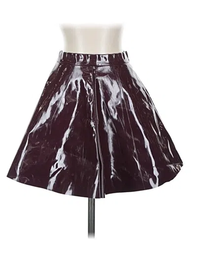 Pre-owned Glamorous Casual Skirt In Burgundy