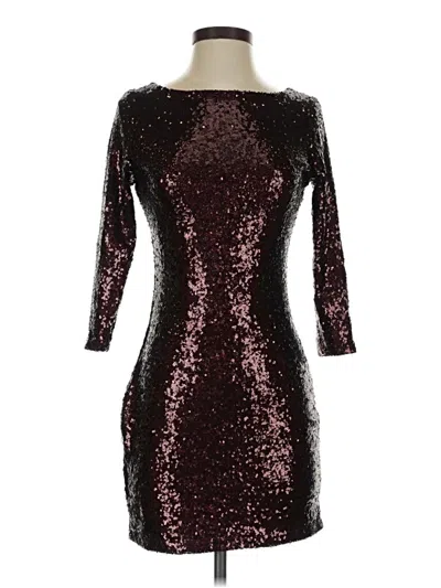 Pre-owned Glamorous Cocktail Dress In Burgundy