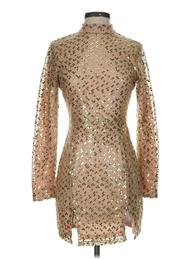 Pre-owned Glamorous Cocktail Dress In Gold