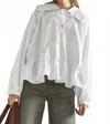 Glamorous Darla Scalloped Blouse In White In White