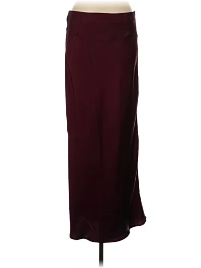 Pre-owned Glamorous Formal Skirt In Burgundy