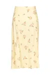 Glamorous Gonna Midi Gialla A Fiori In Giallo