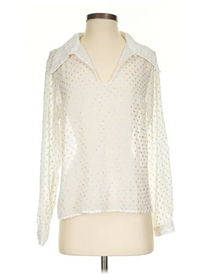Pre-owned Glamorous Long Sleeve Blouse In White
