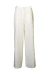 Glamorous Pantalone Palazzo Bianco In Bianco