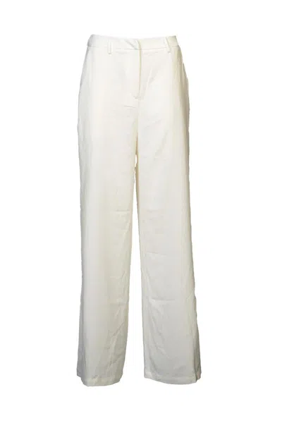 Glamorous Pantalone Palazzo Bianco In Neutral