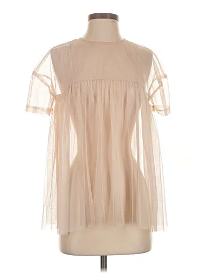 Pre-owned Glamorous Short Sleeve Blouse In Ivory