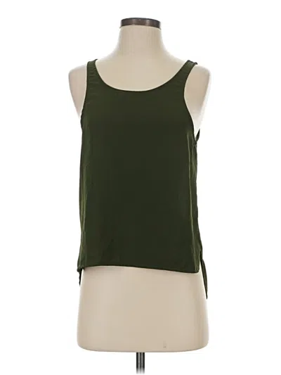 Pre-owned Glamorous Sleeveless Top Green Halter Neckline Tops