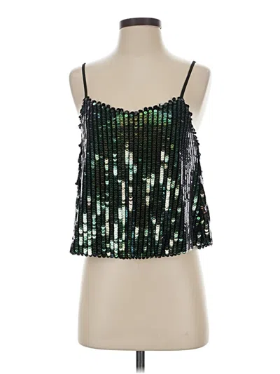 Pre-owned Glamorous Tank Top Green Strapless Neckline Tops