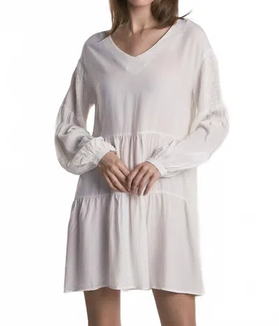 Glamorous Tiered Midi Dress In White