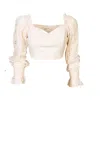 Glamorous Top Bustier Crema In Beige
