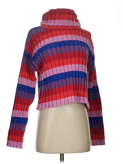 Pre-owned Glamorous Turtleneck Sweater In Pink