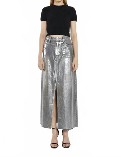 Glamorous Women's Fluffy Knit Crop Jumper In Black In Silver