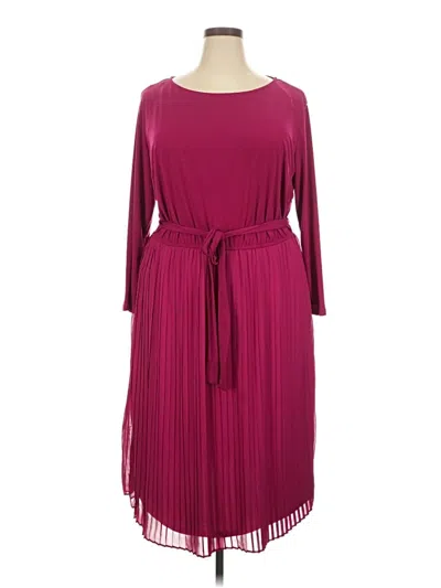 Pre-owned Glamour Cocktail Dress In Burgundy