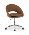 GLAMOUR HOME 34.75" AURA POLYESTER, METAL TASK CHAIR