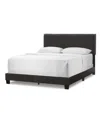 Glamour Home 46.5" Arty Polyester, Rubberwood Queen Bed In Brown