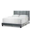 GLAMOUR HOME 46.5" ARTY POLYESTER, RUBBERWOOD TWIN BED