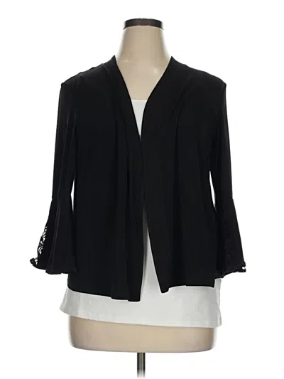 Pre-owned Glamour Kimono In Black