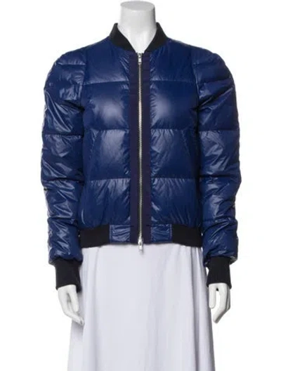 Pre-owned Glamourpuss Down Jacket In Blue