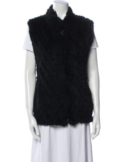 Pre-owned Glamourpuss Fur Fur Jacket In Black