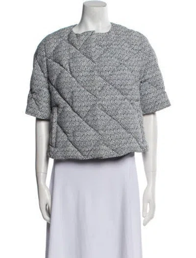 Pre-owned Glamourpuss Printed Down Jacket In Multi