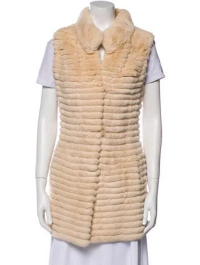 Pre-owned Glamourpuss Striped Vest In Neutral