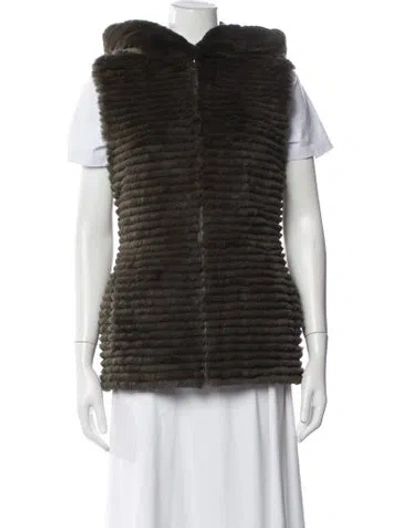 Pre-owned Glamourpuss Vest In Green