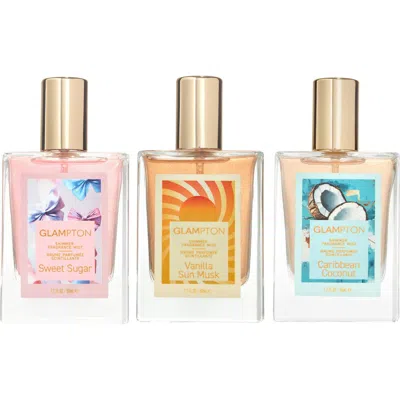 Glampton 3-piece Shimmer Fragrance Set In Transparent
