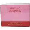 Glampton Squeaky Clean 50-pack Disposable Wash Cloths In Transparent