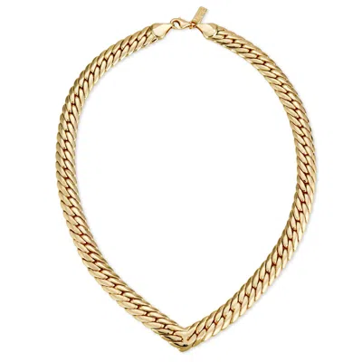 Glamrocks Jewelry Women's Chevron Statement Collar- Gold