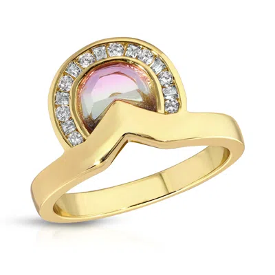 Glamrocks Jewelry Women's Daybreak Gem Ring- Twilight In Yellow