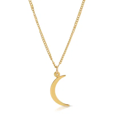 Glamrocks Jewelry Women's Gold Crescent Moon Necklace