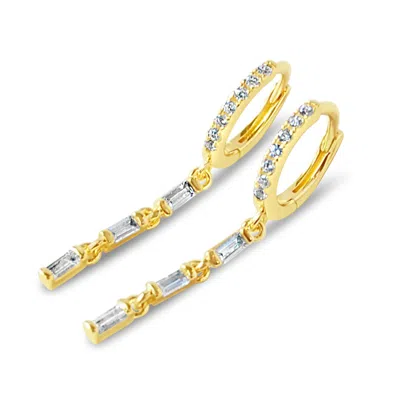 Glamrocks Jewelry Women's Gold Law Of Three Huggies