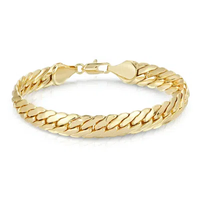 Glamrocks Jewelry Women's Large Herringbone Bracelet - Gold