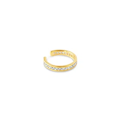 Glamrocks Jewelry Women's Pavé Ear Cuff- Gold