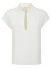 Glanshirt Ivory Silken Blend Shirt With Classic Collar In White