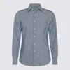 Glanshirt Blue Cotton Shirt In Blue