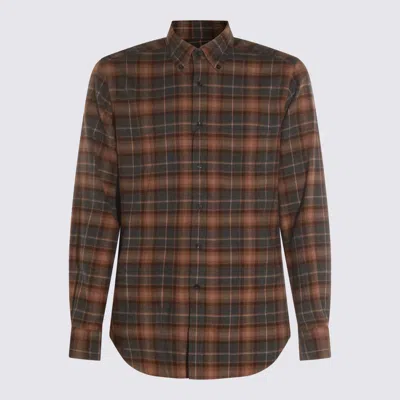GLANSHIRT BROWN COTTON SHIRT