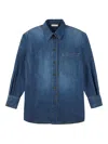 Glanshirt Buttoned Denim Shirt In Blue
