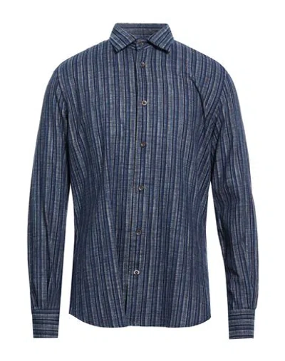 Glanshirt By Slowear Man Shirt Blue Size 16 ½ Cotton