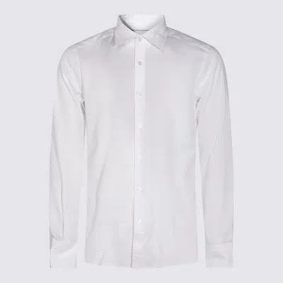 Glanshirt Man Shirt White Size 16 Cotton