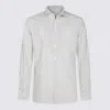 Glanshirt White And Light Blue Cotton Shirt In White