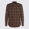 Glanshirt Checked Cotton Shirt In Brown