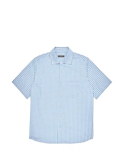 Glanshirt Checked Shirt In Blue